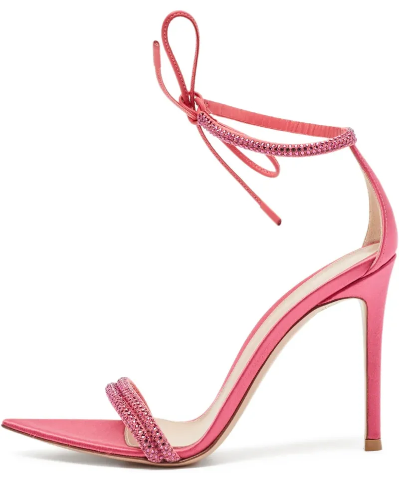 Gianvito Rossi Montercarlo Sandalen mit Knöchelriemen 100mm - Rosa Rosa