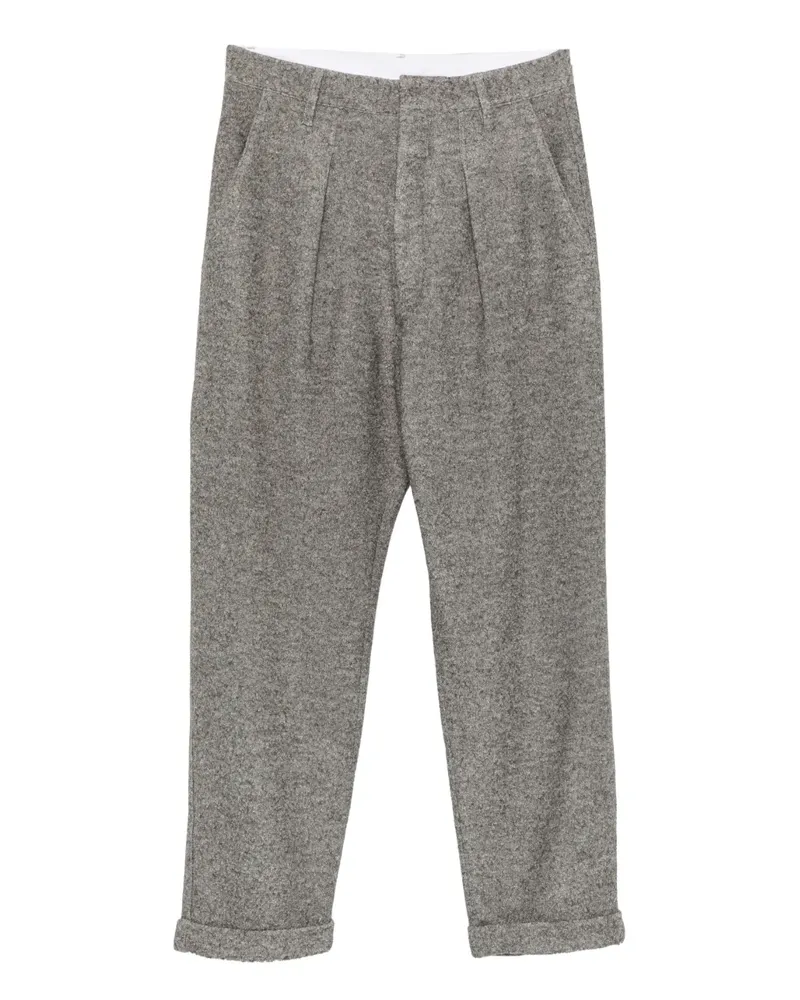 RANRA Hose mit Bundfalten - Grau Grau