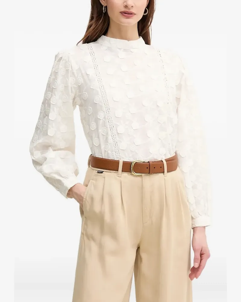Hoss Intropia Bestickte Bluse - Weiß Weiß