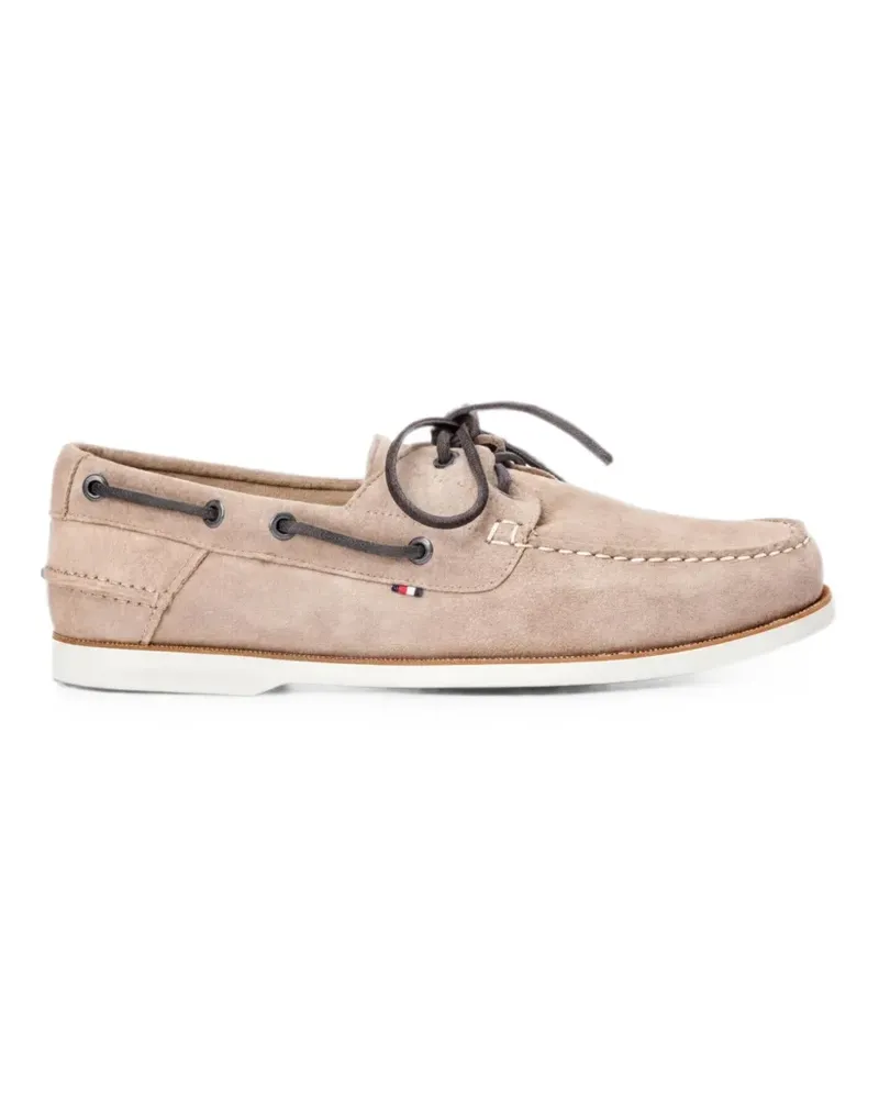 Tommy Hilfiger Segelschuhe aus Wildleder - Nude Nude