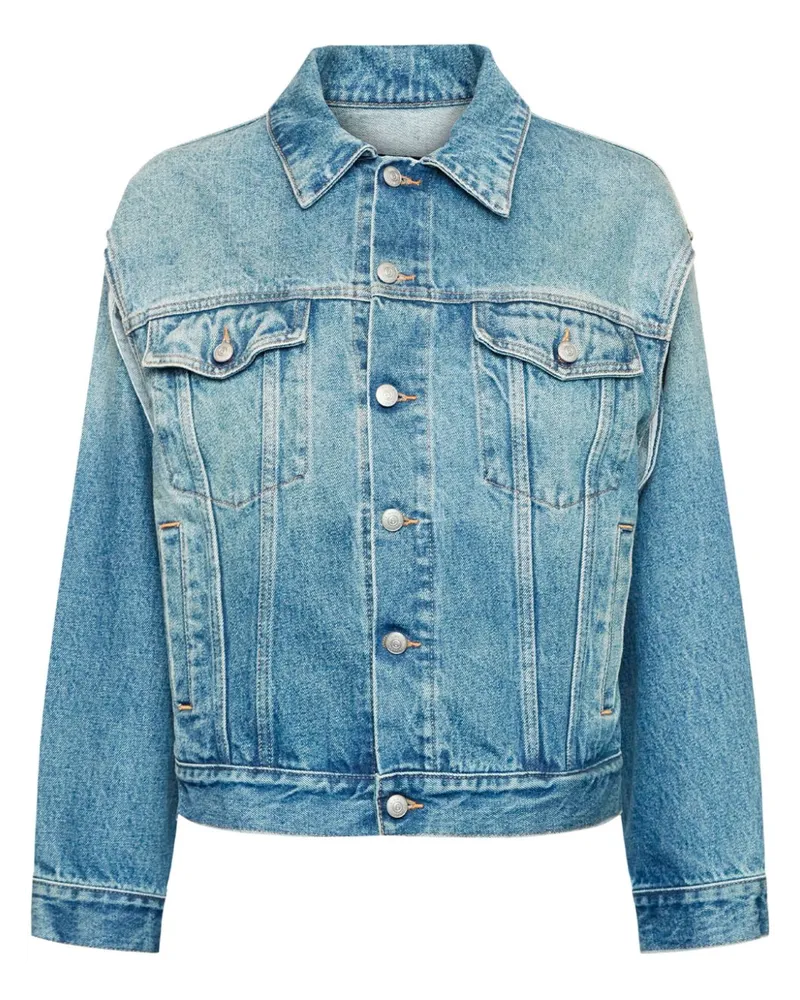 Maison Margiela Jeansjacke mit Ziernaht - Blau Blau