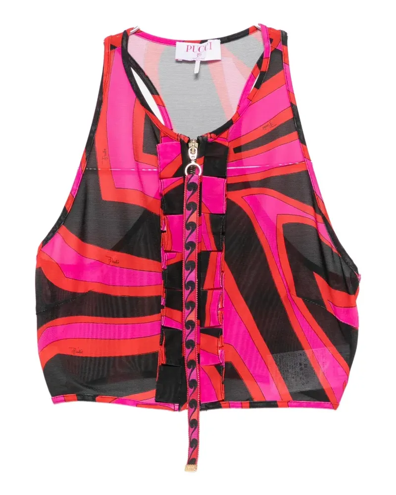 Emilio Pucci zip-up top - Rosa Rosa
