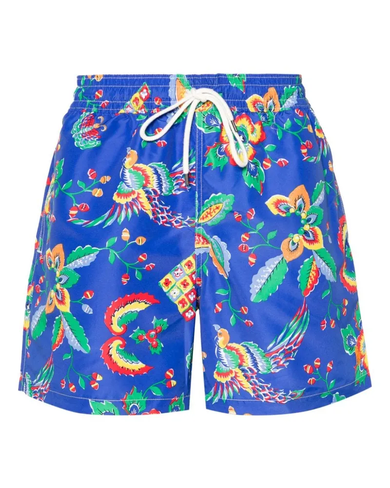 Ralph Lauren Traveler Badeshorts mit Blumen-Print - Blau Blau
