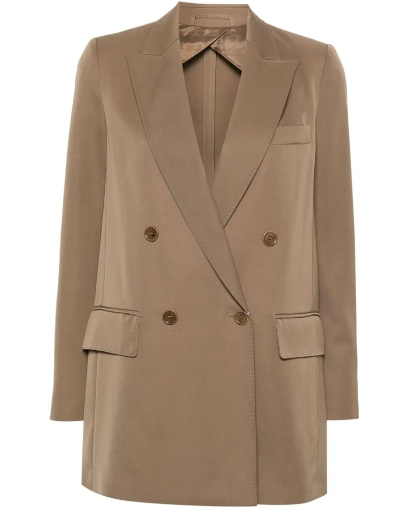Max Mara Doppelreihiger Blazer - Braun Braun