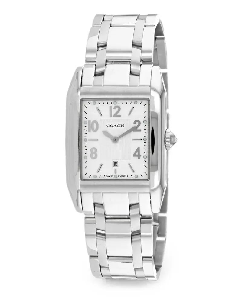Coach rectangular-face 42mm watch - Weiß Weiß