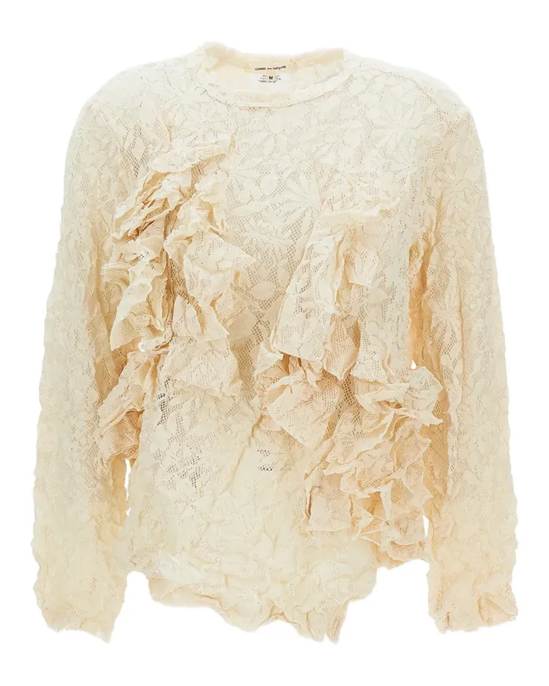 Comme des Garçons ruffled blouse - Nude Nude