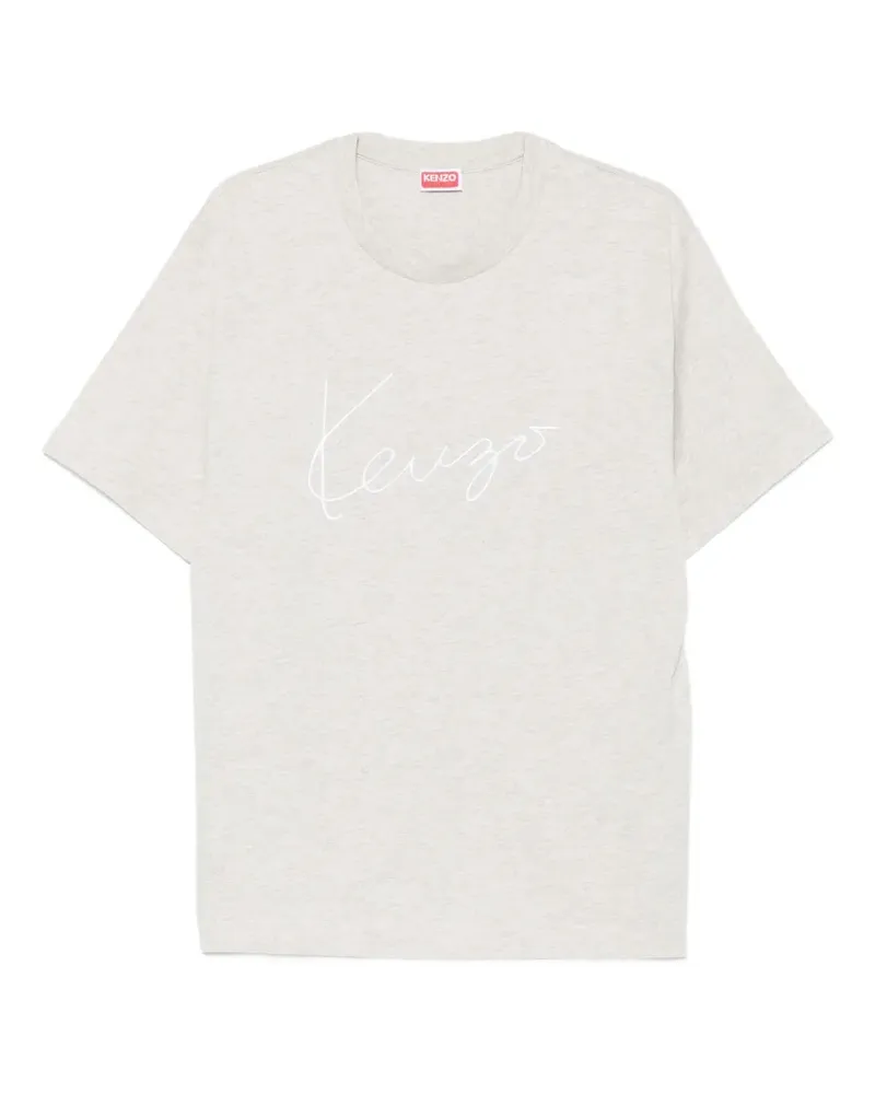 Kenzo T-Shirt mit Logo-Stickerei - Grau Grau