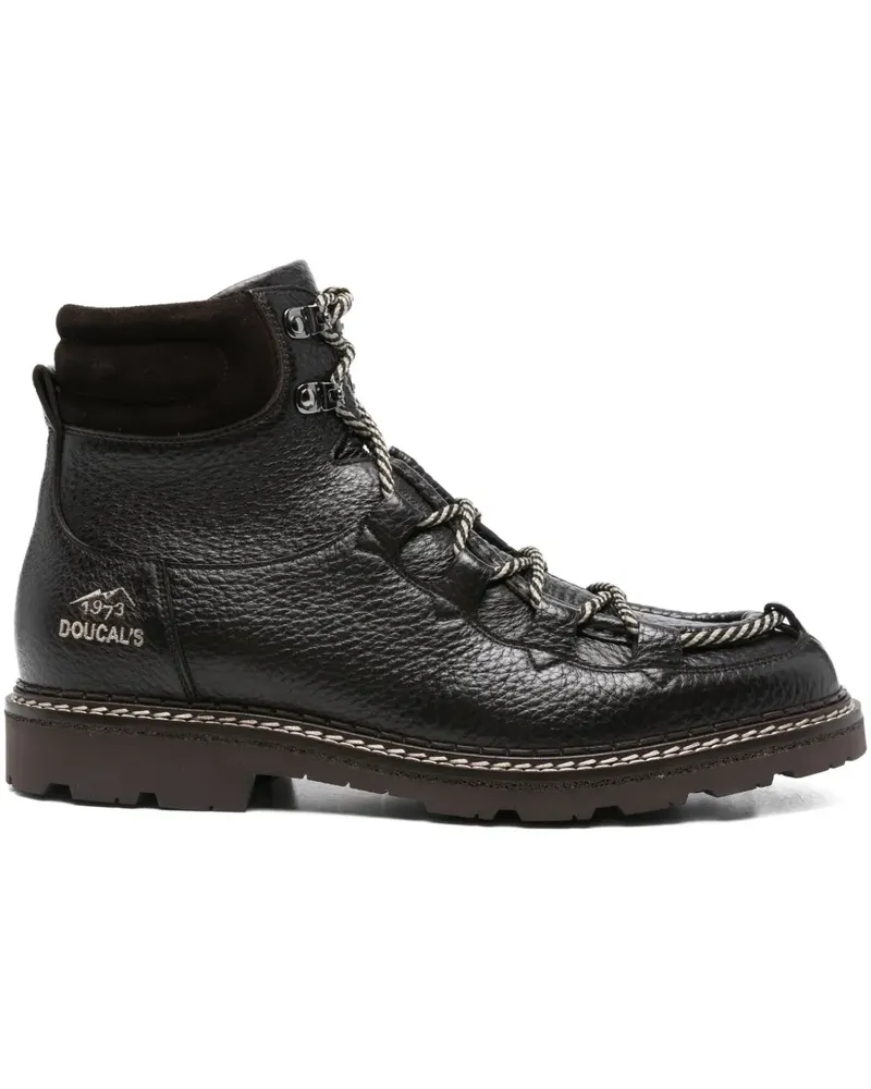 Doucal´s Schnürstiefel aus Leder - Braun Braun