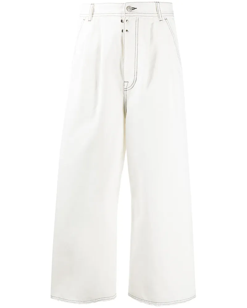 Maison Margiela Ausgestellte Jeans - Weiß Weiß
