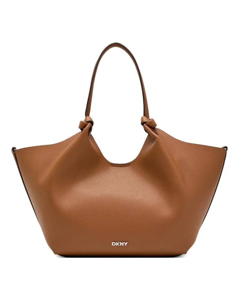 DKNY medium Paula knotted tote bag - Braun Braun