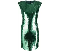 Kleid mit Pailletten - Grün