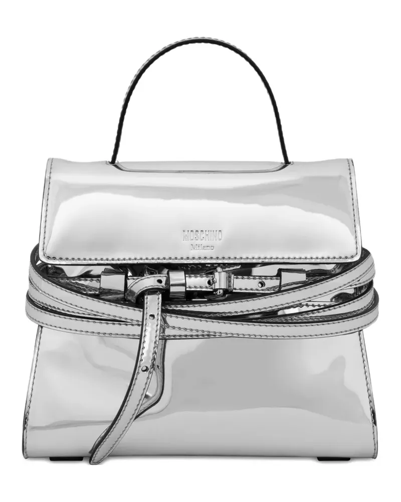 Moschino Tie Me Tote Bag - Silber Silber