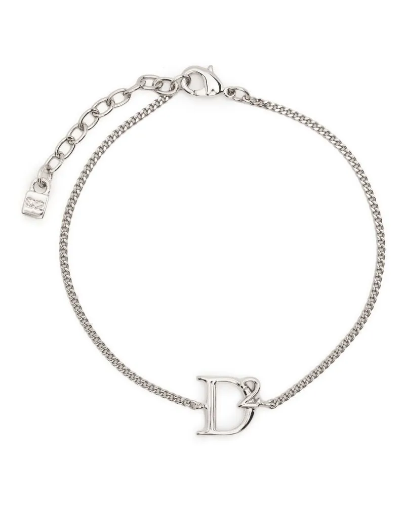 Dsquared2 Armband mit D-Anhänger Silber