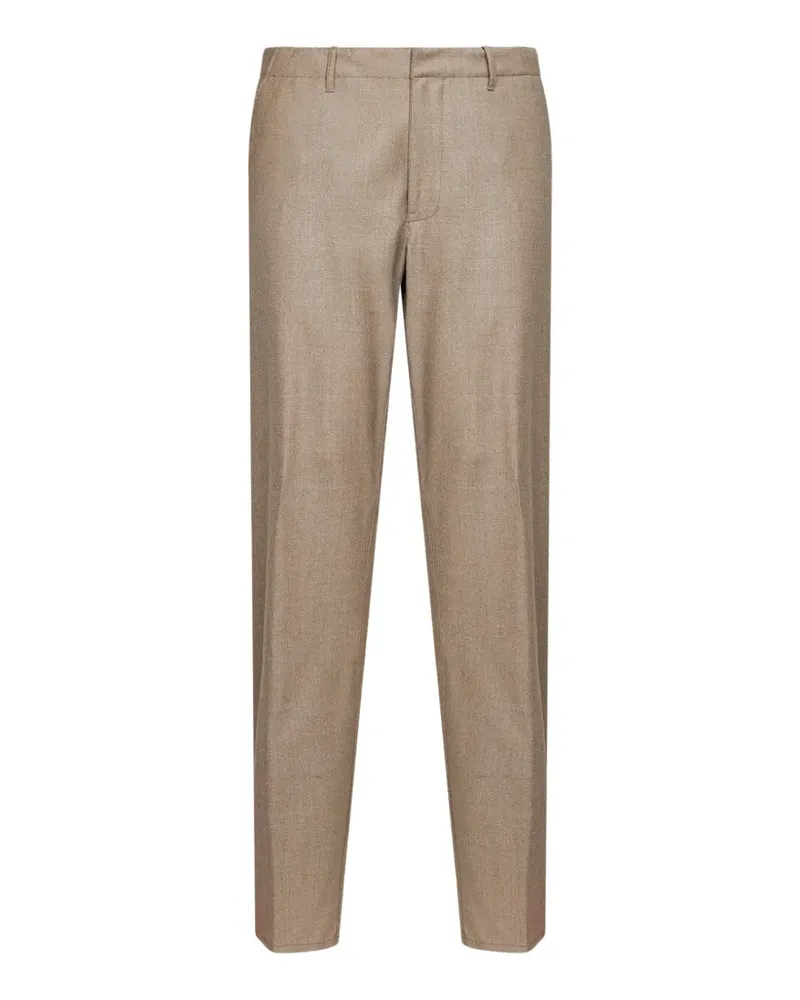 Etro Einfarbige Flanellhose aus Wolle - Nude Nude