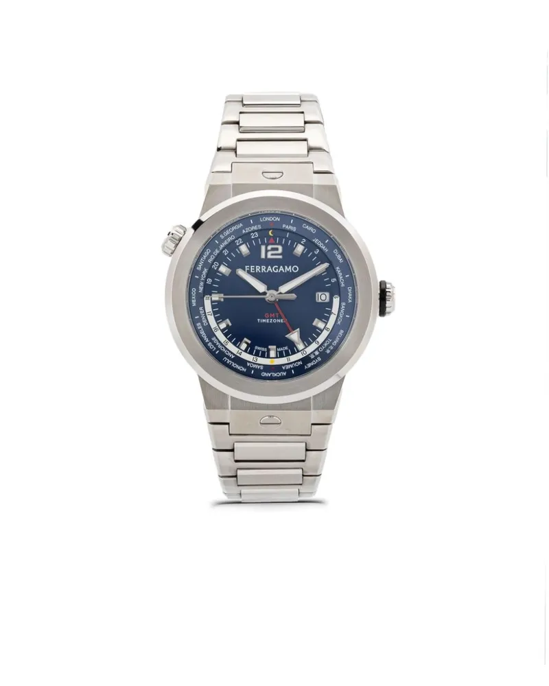 Ferragamo F-80 WorldTime 43mm - Blau Blau