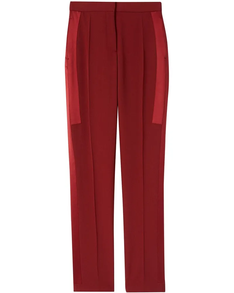 Burberry Gestreifte Taillenhose Rot