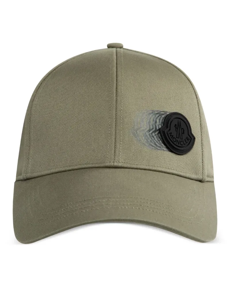Moncler Baseballkappe mit Logo-Applikation - Grün Grün