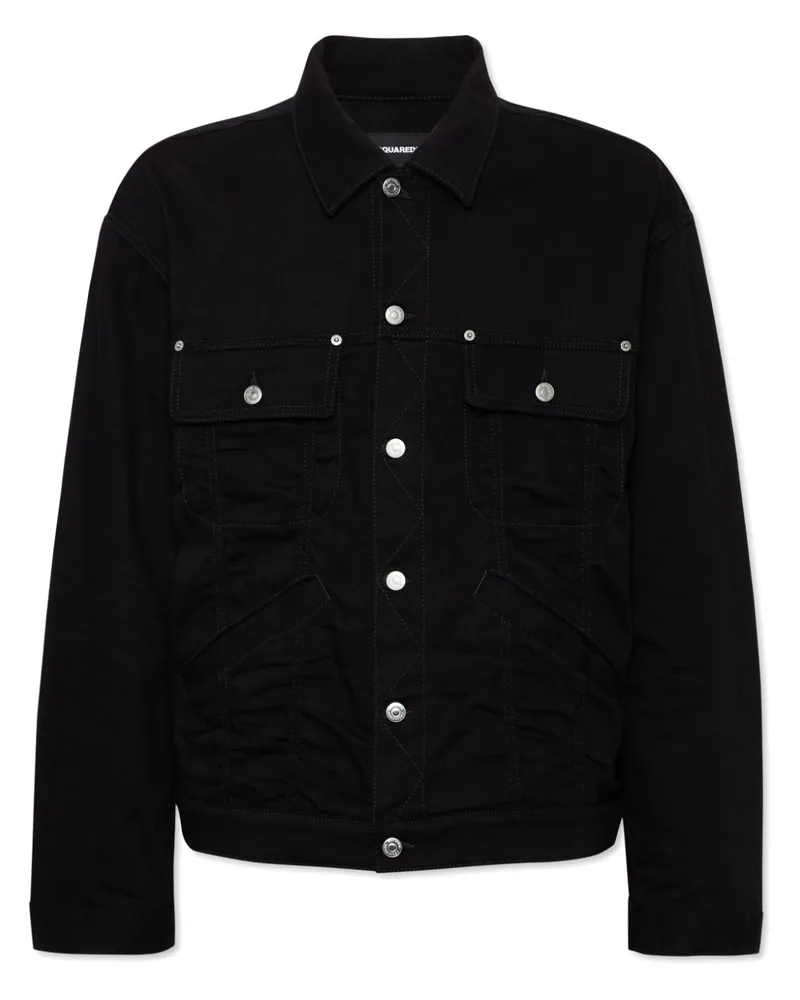 Dsquared2 Klassische Jeansjacke - Schwarz Schwarz
