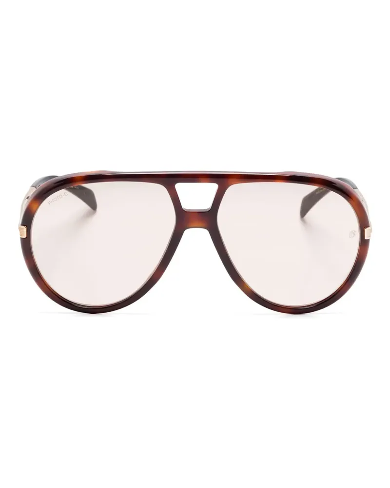 EYEWEAR by DAVID BECKHAM Getönte Pilotenbrille - Braun Braun