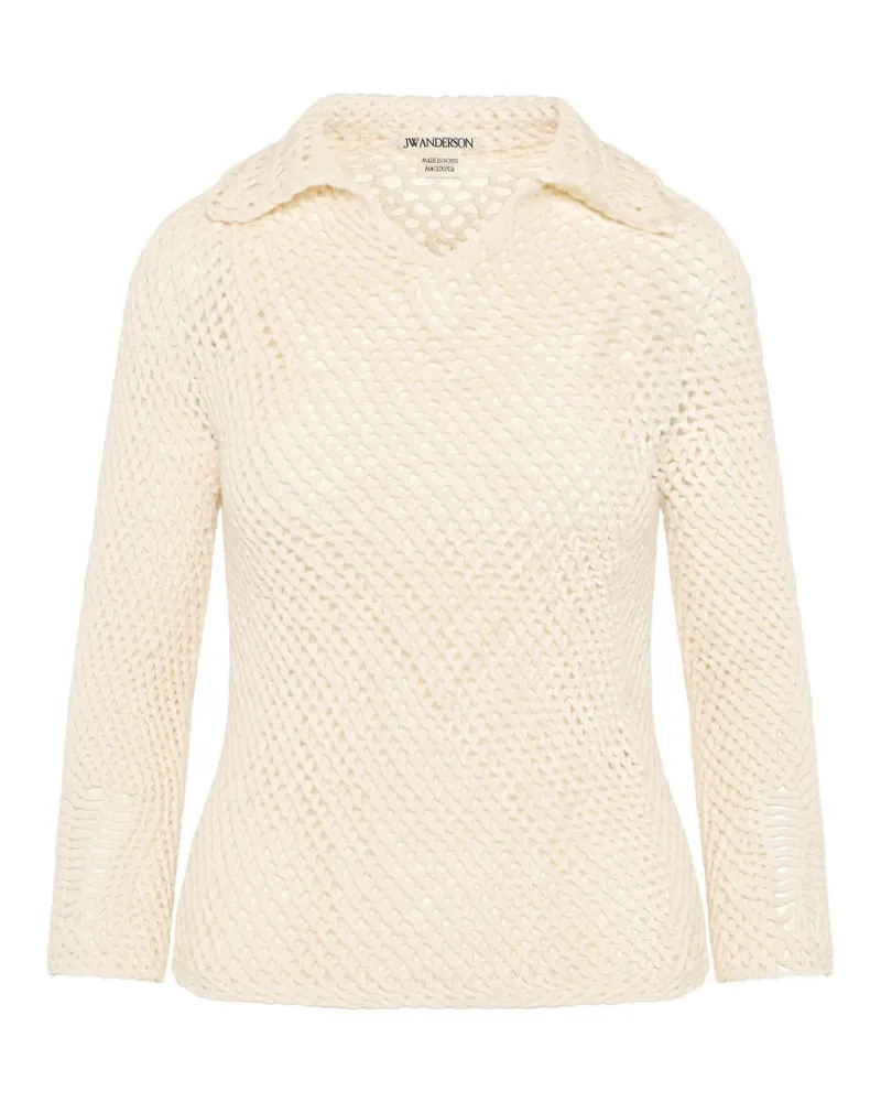 J.W.Anderson crochet wool sweater - Weiß Weiß