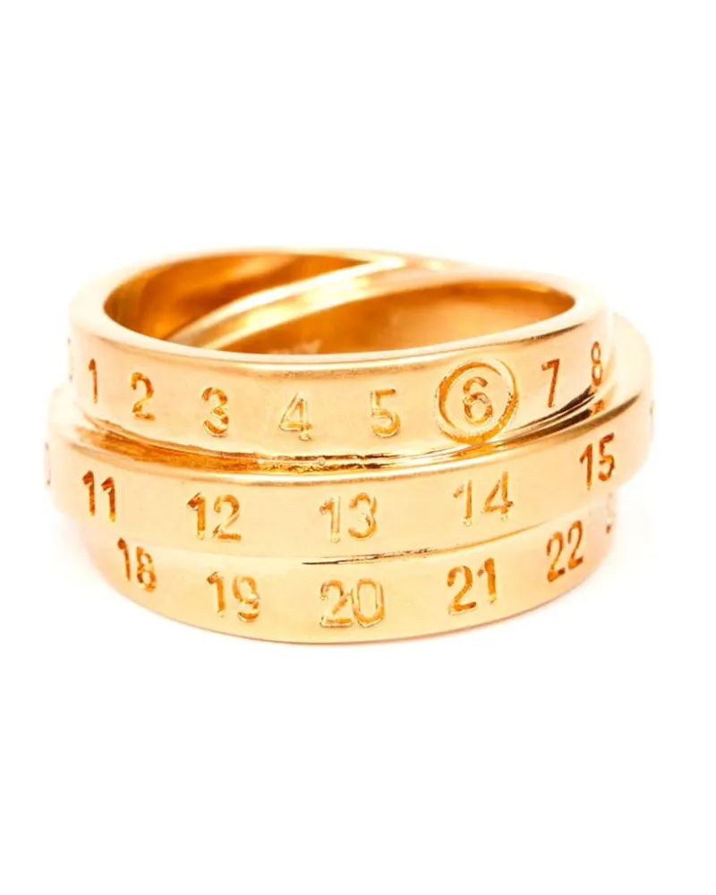 Maison Margiela Ring mit Nummern - Gold Gold