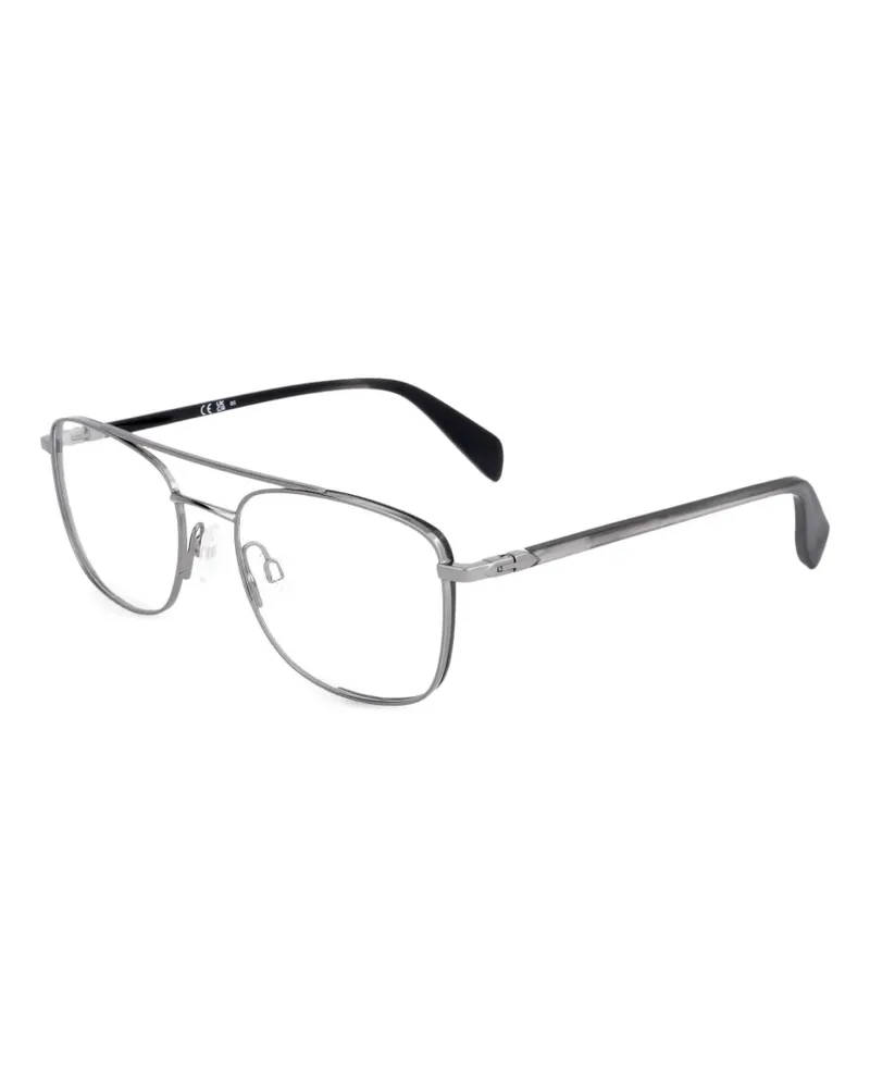 Rag & Bone Brille mit doppeltem Steg - Silber Silber