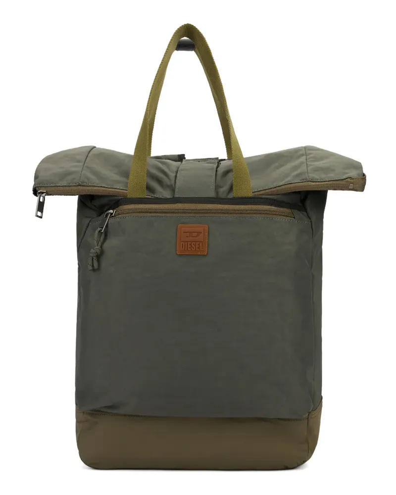 Diesel logo-patch backpack - Grün Grün