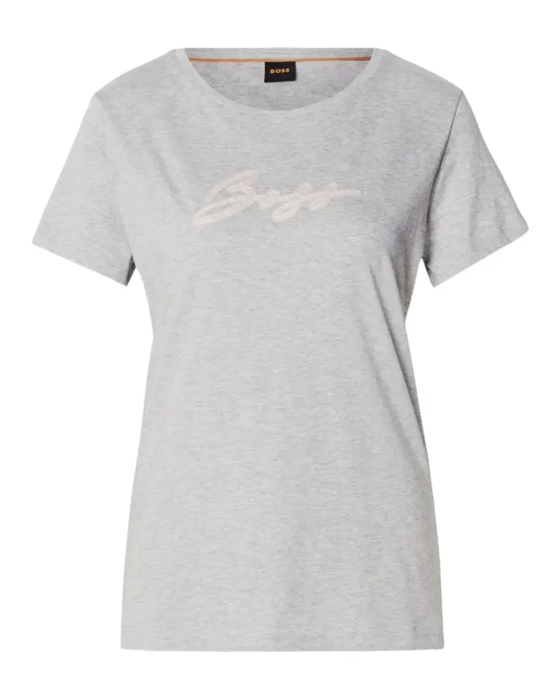 HUGO BOSS cotton logo T-shirt - Grau Grau