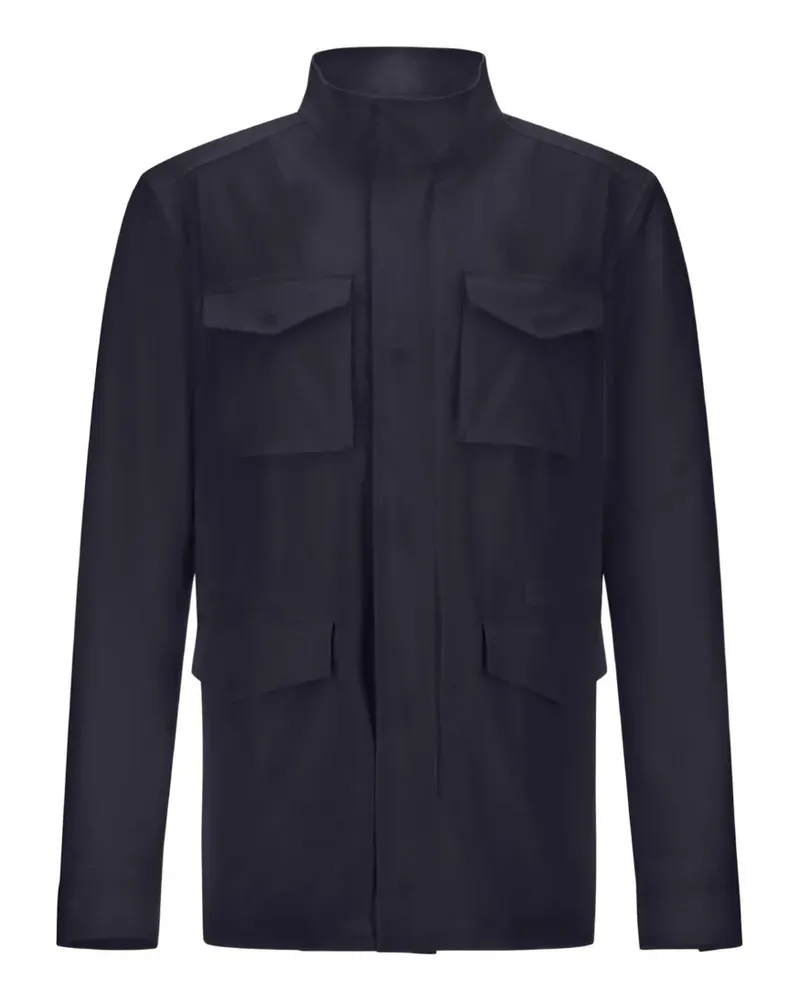 Herno Jacke im Utility-Look - Blau Blau