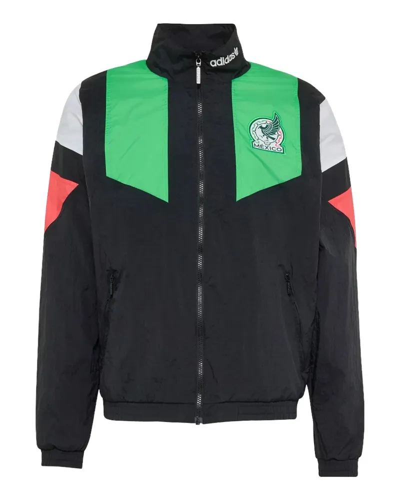 adidas Mexico Sportjacke mit Logo-Stickerei - Schwarz Schwarz