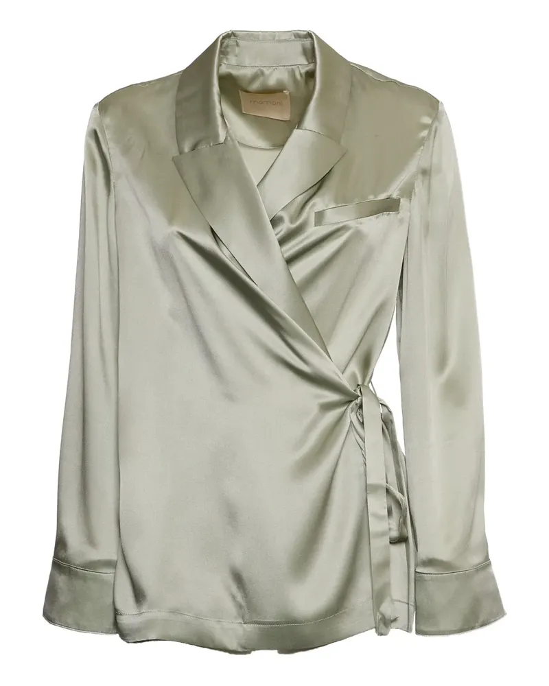 Momoni Praia Jacke mit Bindegürtel - Grün Grün