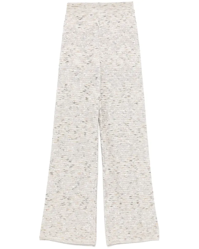 Missoni Schlaghose mit Pailletten - Nude Nude
