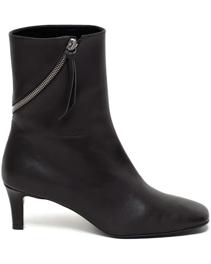 Closed Stiefel aus Leder 60mm - Braun Braun