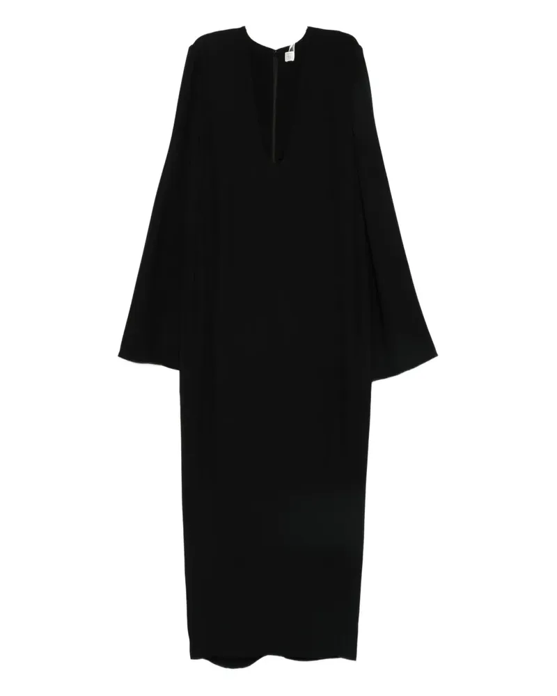 Totême bell-sleeve dress - Schwarz Schwarz