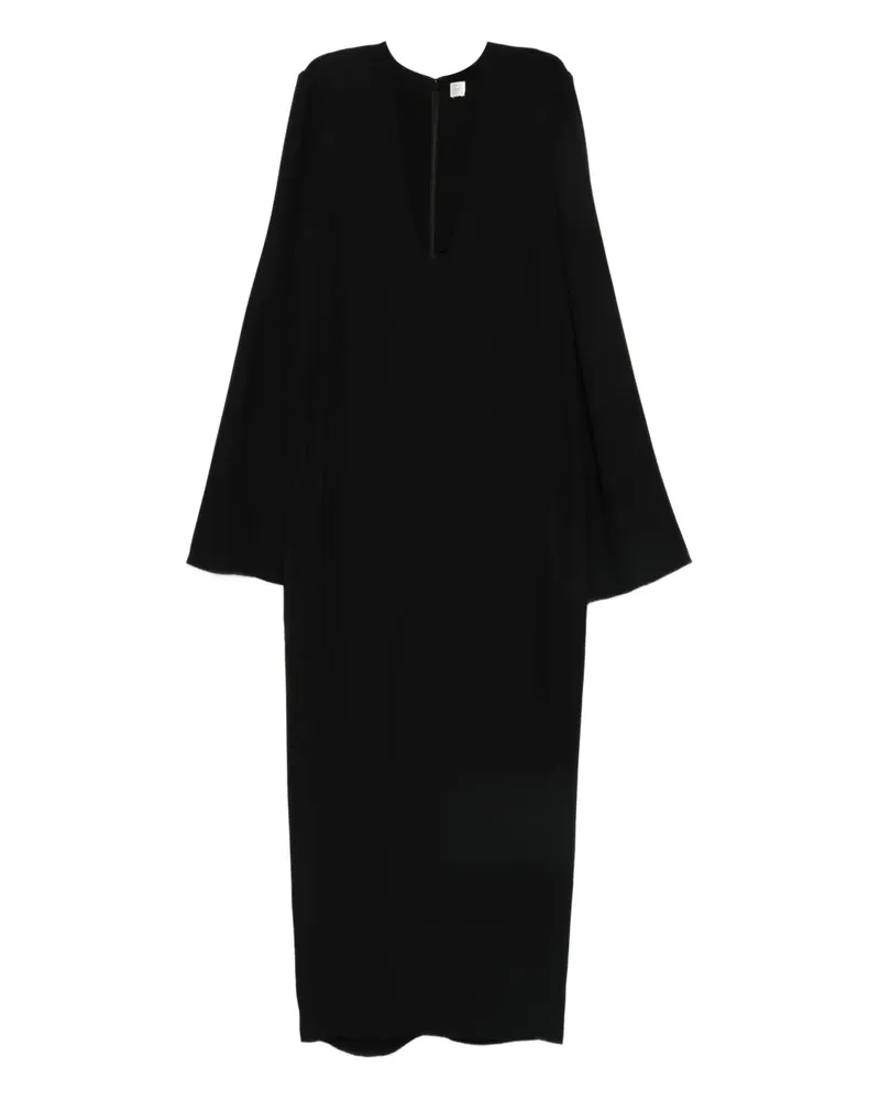 Totême Kleid mit Glockenärmeln - Schwarz Schwarz