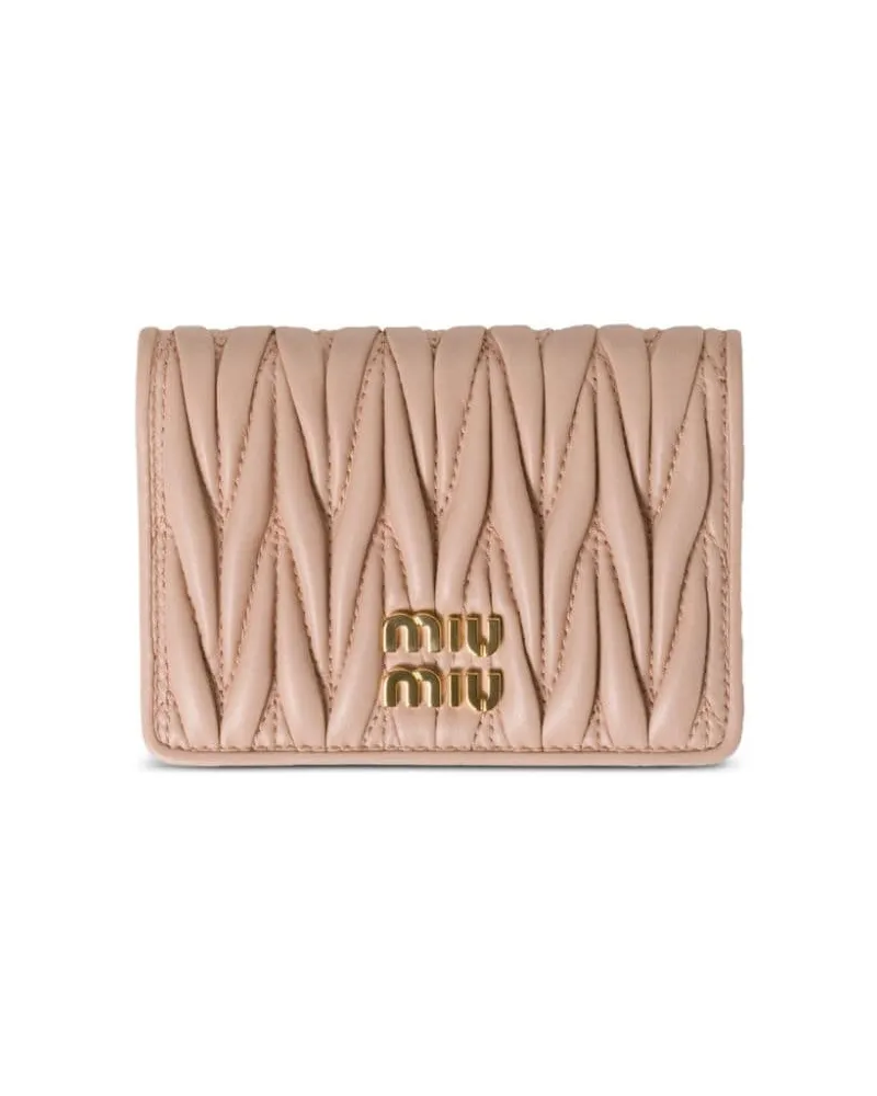 Miu Miu Portemonnaie mit Matelassé-Effekt - Rosa Rosa