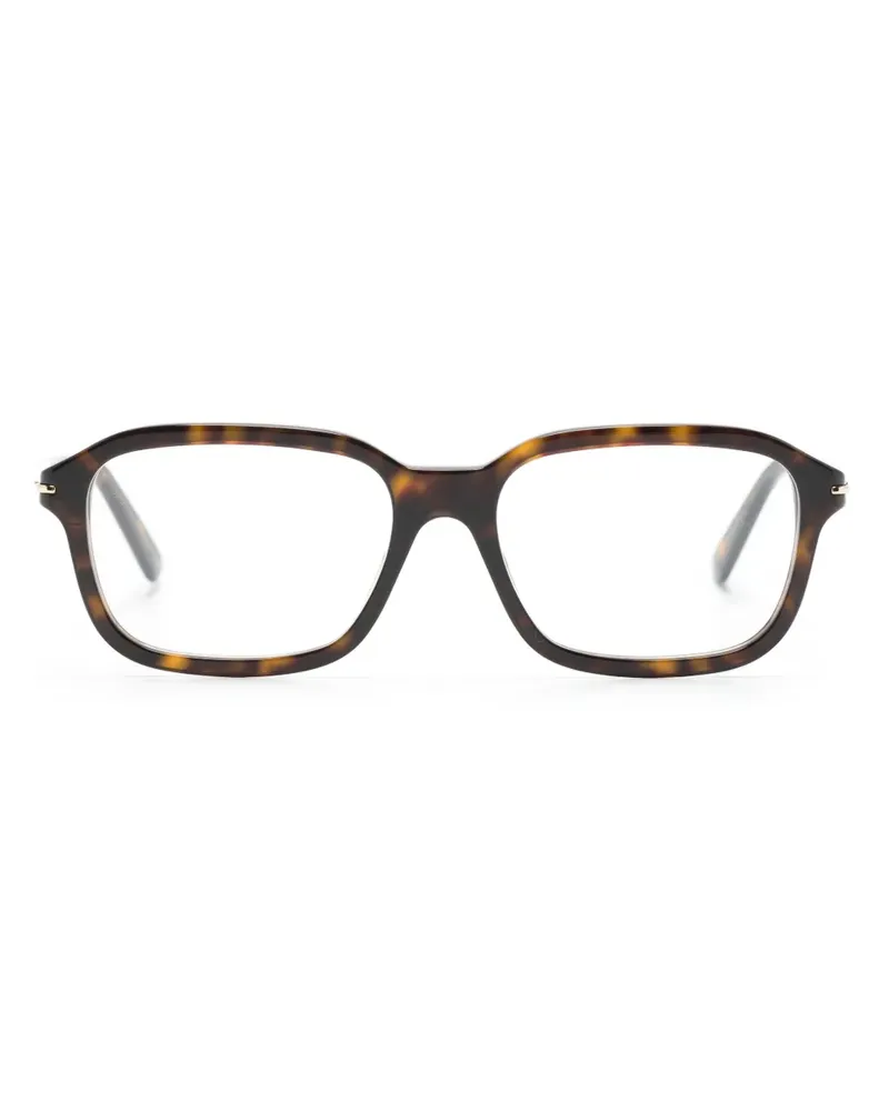 Gucci Eckige Brille in Schildpattoptik - Braun Braun