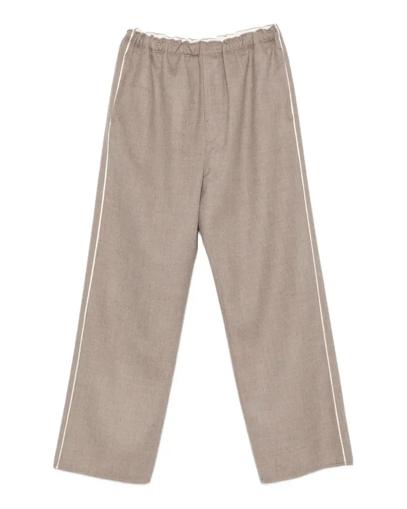 Carven Weite Hose mit Streifen - Nude Nude