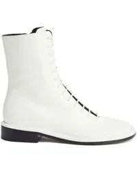 Proenza Schouler Pipe Schnürstiefel aus Leder Weiß