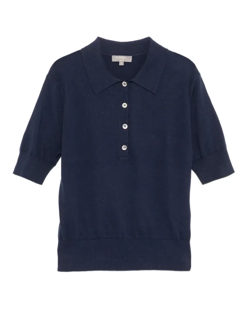 N.Peal Selene Poloshirt - Blau Blau