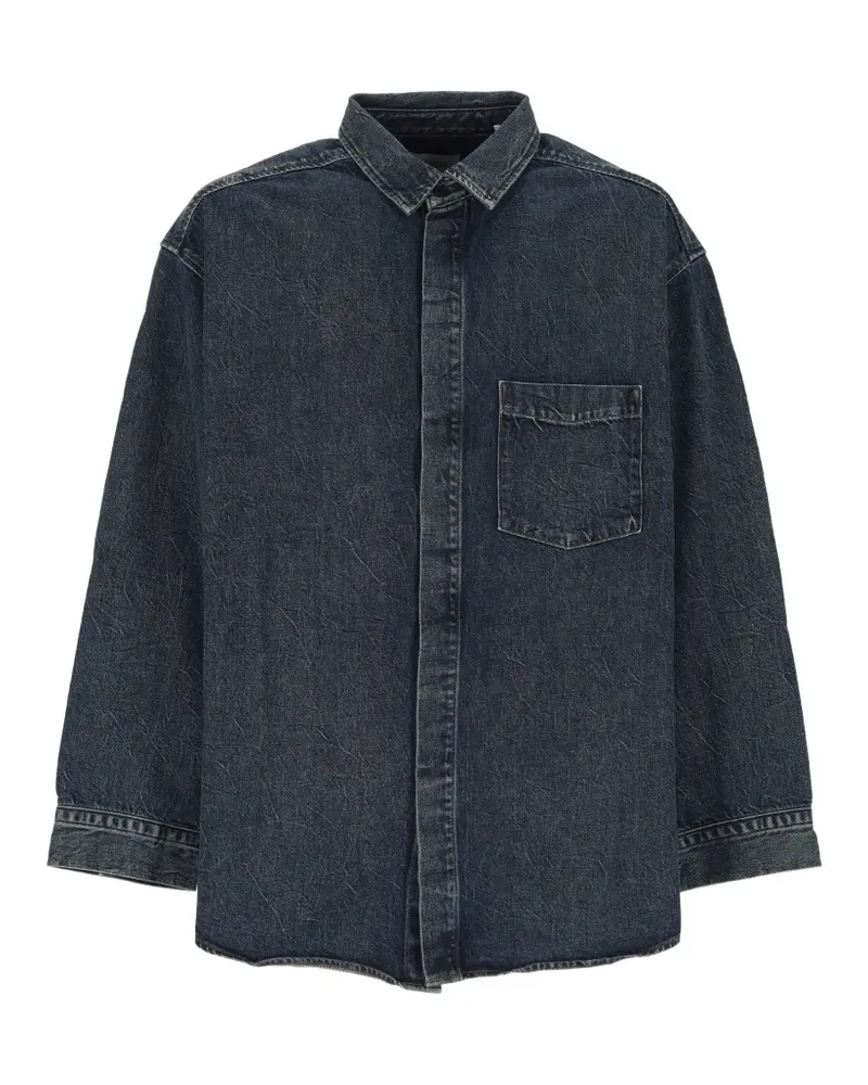 AGOLDE patch-pocket denim shirt - Blau Blau