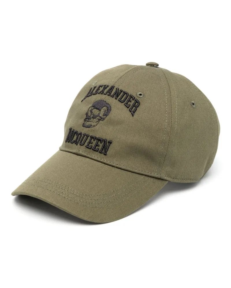 Alexander McQueen Bestickte Baseballkappe - Grün Grün