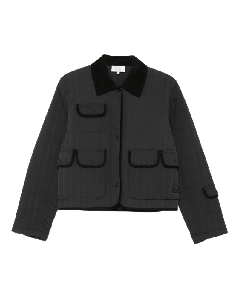 Kitsuné quilted jacket - Schwarz Schwarz