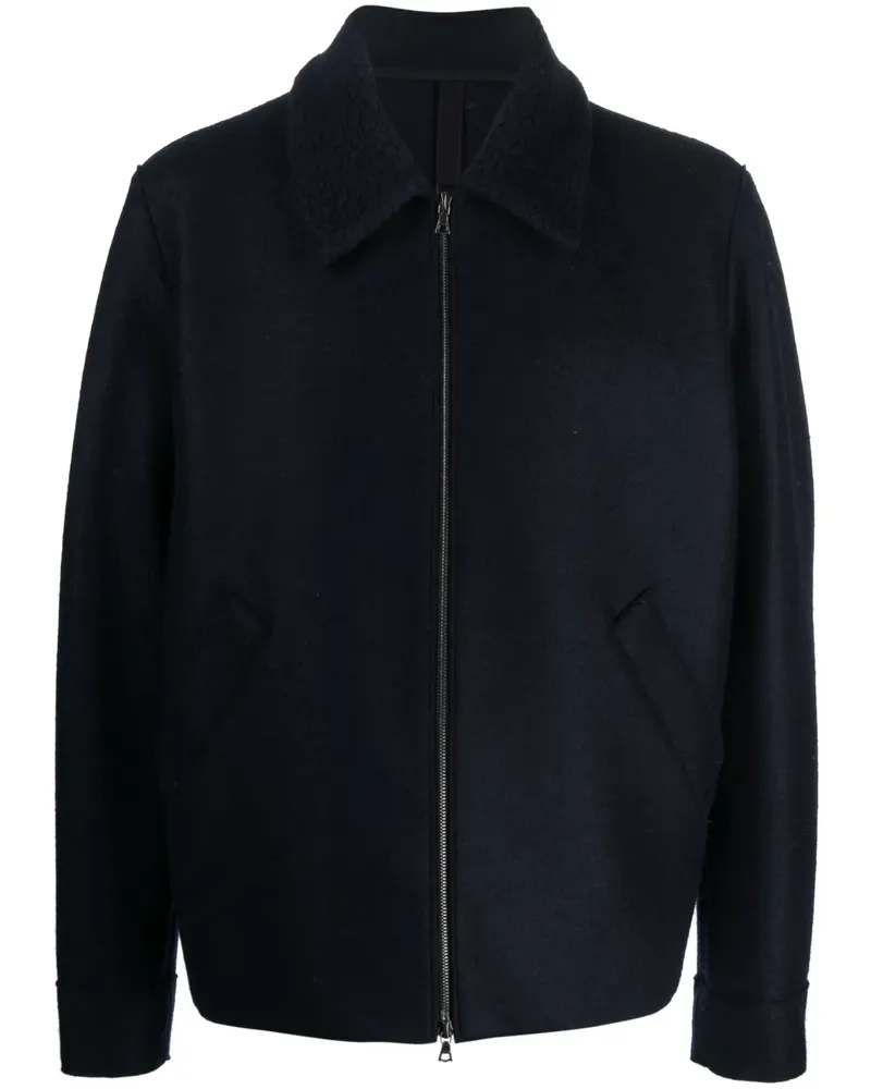 Harris Wharf London Golf Jacke mit Reißverschluss - Blau Blau