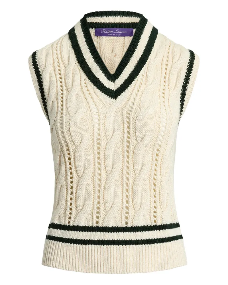 Ralph Lauren Pullunder mit Zopfmuster - Nude Nude