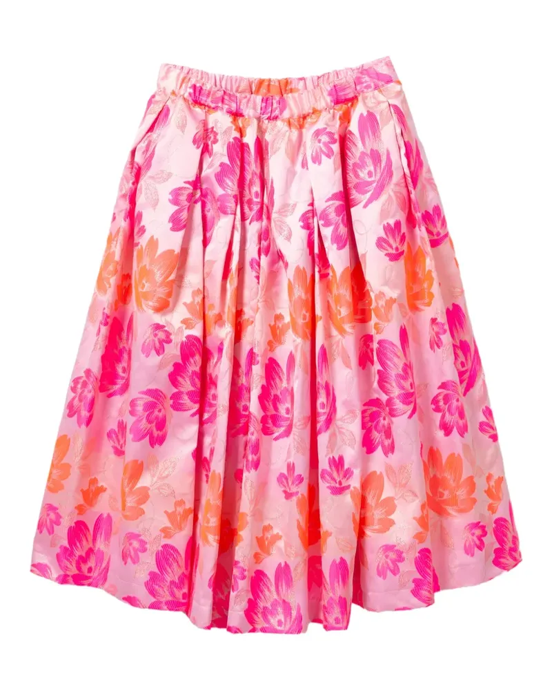 Comme des Garçons Rock mit Blumenmuster - Rosa Rosa