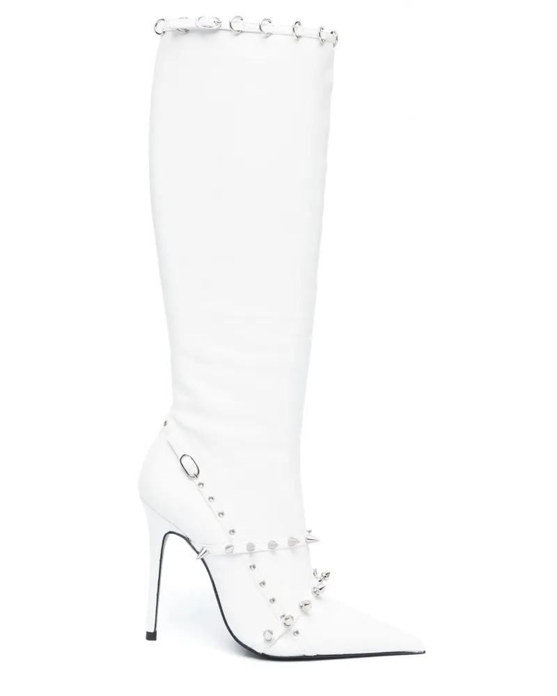 ABRA Stiefel mit Nieten - Weiß Weiß
