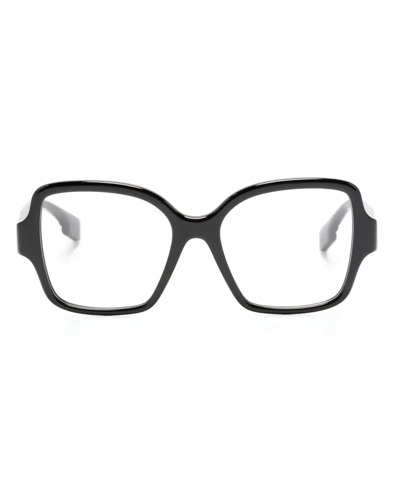 Burberry Brille mit Oversized-Gestell - Schwarz Schwarz