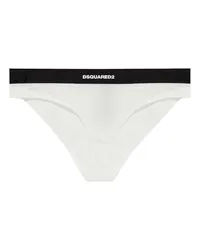 Dsquared2 Slip mit Logo-Print Weiß