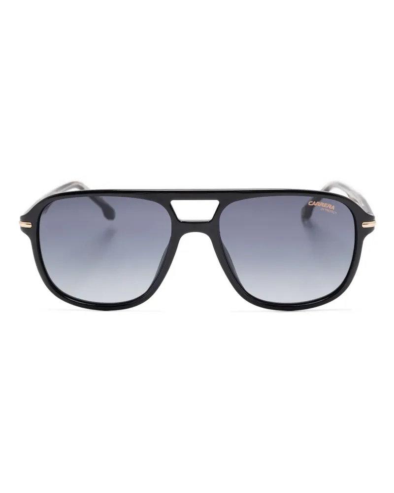 Carrera Sonnenbrille mit Logo-Print - Schwarz Schwarz